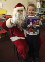 Santa visits the children of Landhead